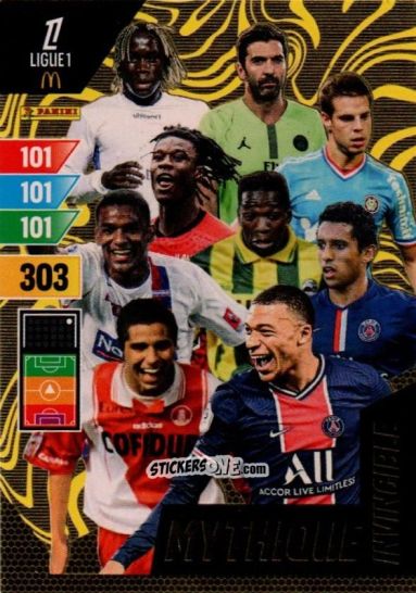 Cromo Sagna / Buffon / Camavinga / Malouda / Mbappe / Trezeguet / Azpilicueta / N'Doram / Marquinhos - Ligue 1 2024-2025. Adrenalyn XL n. M-I - Panini