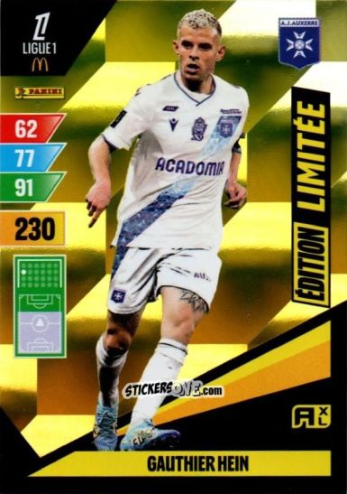Figurina Gauthier Hein - Ligue 1 2024-2025. Adrenalyn XL n. LE-GH - Panini