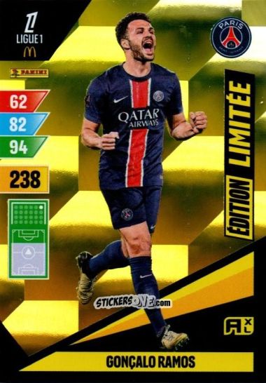 Cromo Goncalo Ramos - Ligue 1 2024-2025. Adrenalyn XL n. LE-GR - Panini