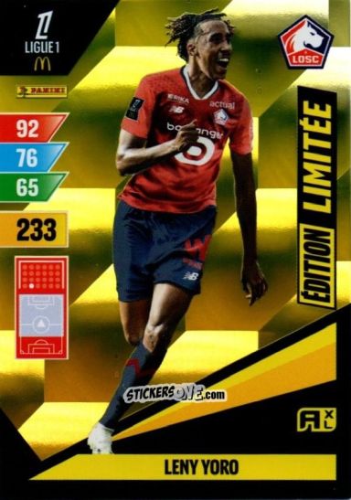 Sticker Leny Yoro - Ligue 1 2024-2025. Adrenalyn XL n. LE-LY - Panini
