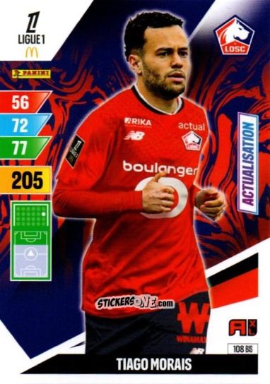 Figurina Tiago Morais - Ligue 1 2024-2025. Adrenalyn XL n. 108BIS - Panini