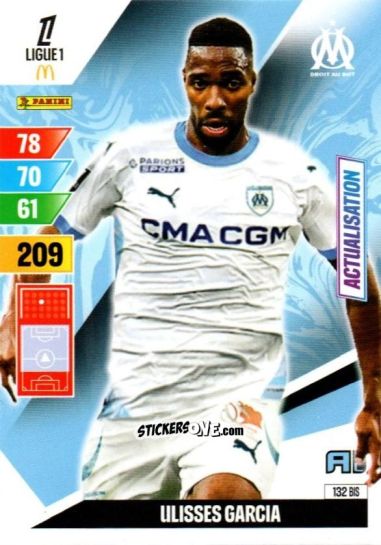 Sticker Ulisses Garcia - Ligue 1 2024-2025. Adrenalyn XL n. 132BIS - Panini