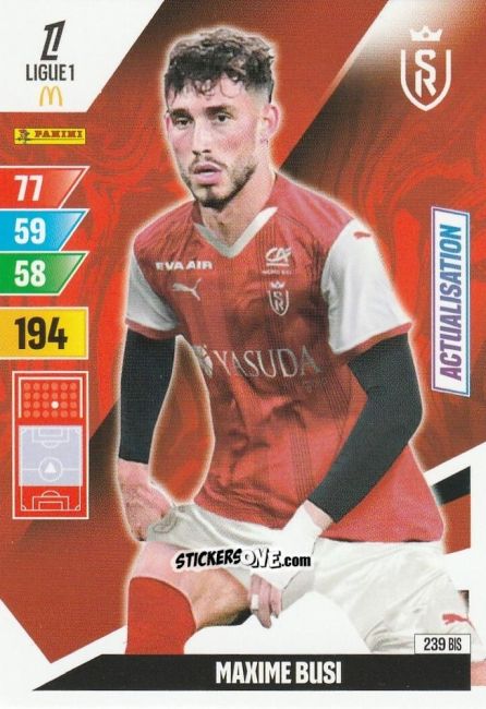 Cromo Maxime Busi - Ligue 1 2024-2025. Adrenalyn XL n. 239BIS - Panini