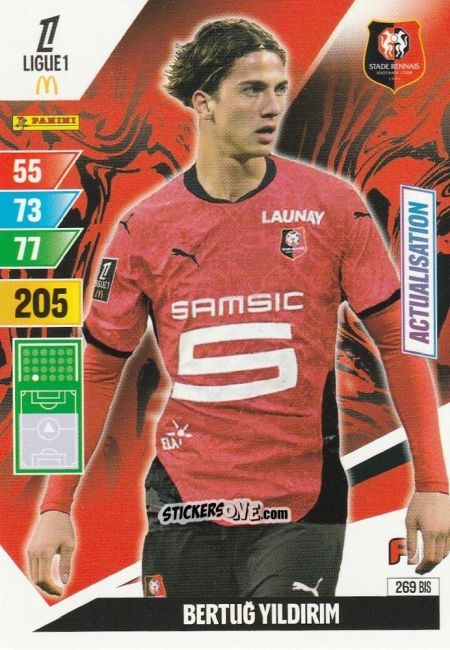 Cromo Bertug Yildirim - Ligue 1 2024-2025. Adrenalyn XL n. 269BIS - Panini