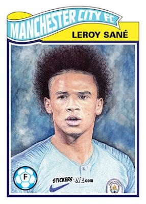 Sticker Leroy Sané  - Living Set Soccer 2019 n. 5 - Topps