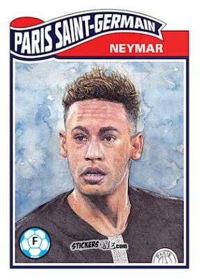 Sticker Neymar  - Living Set Soccer 2019 n. 7 - Topps