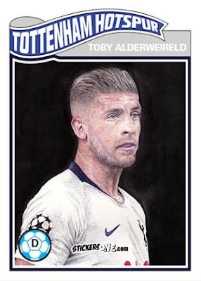Sticker Toby Alderweireld - Living Set Soccer 2019 n. 11 - Topps