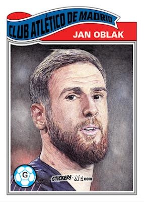 Cromo Jan Oblak - Living Set Soccer 2019 n. 12 - Topps