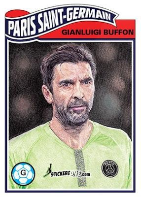 Sticker Gianluigi Buffon - Living Set Soccer 2019 n. 14 - Topps