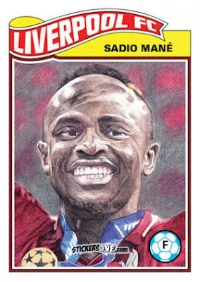 Figurina Sadio Mane - Living Set Soccer 2019 n. 23 - Topps