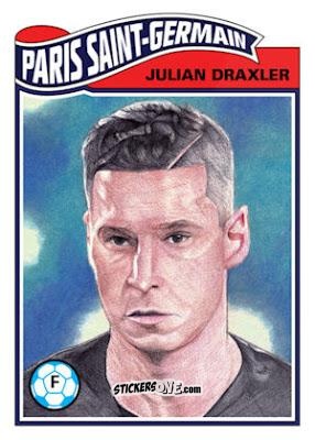 Sticker Julian Draxler - Living Set Soccer 2019 n. 25 - Topps