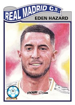 Figurina Eden Hazard - Living Set Soccer 2019 n. 29 - Topps