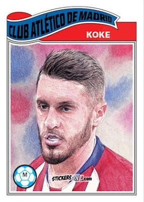 Figurina Koke - Living Set Soccer 2019 n. 30 - Topps