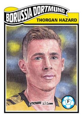Cromo Thorgan Hazard - Living Set Soccer 2019 n. 31 - Topps