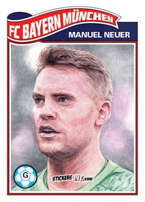 Figurina Manuel Neuer - Living Set Soccer 2019 n. 32 - Topps