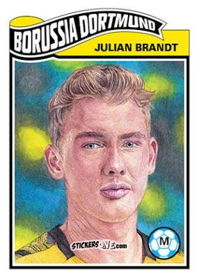 Cromo Julian Brandt - Living Set Soccer 2019 n. 35 - Topps