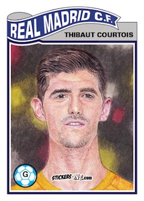Figurina Thibaut Courtois - Living Set Soccer 2019 n. 37 - Topps