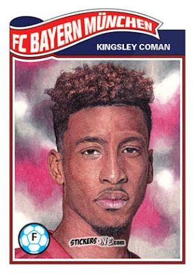 Figurina Kingsley Coman - Living Set Soccer 2019 n. 40 - Topps