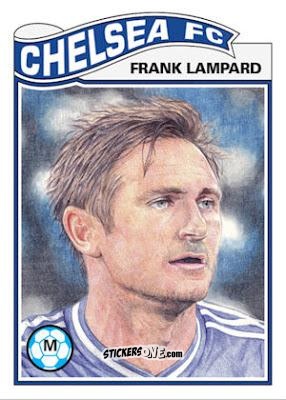 Sticker Frank Lampard - Living Set Soccer 2019 n. 48 - Topps