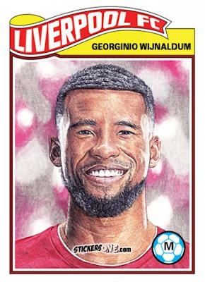 Sticker Georginio Wijnaldum - Living Set Soccer 2019 n. 54 - Topps
