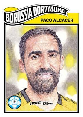 Sticker Paco Alcacer - Living Set Soccer 2019 n. 58 - Topps
