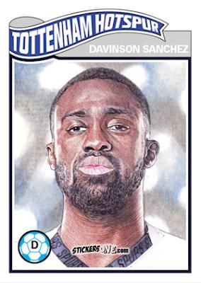 Figurina Davinson Sanchez - Living Set Soccer 2019 n. 61 - Topps