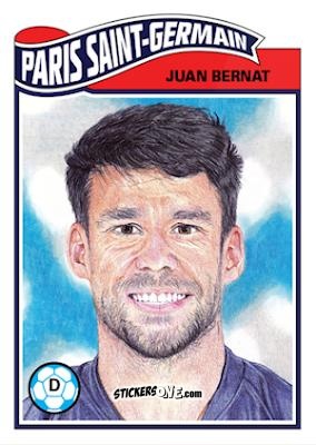 Sticker Juan Bernat - Living Set Soccer 2019 n. 63 - Topps