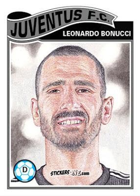 Sticker Leonardo Bonucci - Living Set Soccer 2019 n. 70 - Topps
