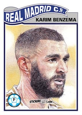 Cromo Karim Benzema - Living Set Soccer 2019 n. 75 - Topps