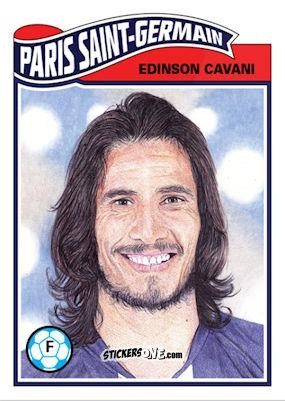 Figurina Edinson Cavani - Living Set Soccer 2019 n. 77 - Topps