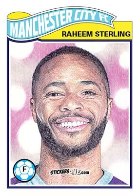 Sticker Raheem Sterling - Living Set Soccer 2019 n. 86 - Topps