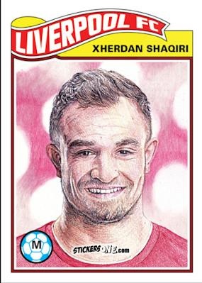Sticker Xherdan Shaqiri - Living Set Soccer 2019 n. 89 - Topps