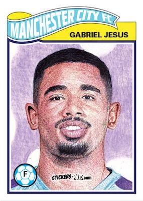 Cromo Gabriel Jesus - Living Set Soccer 2019 n. 94 - Topps