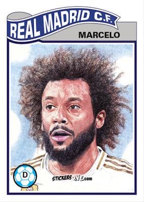 Figurina Marcelo - Living Set Soccer 2019 n. 96 - Topps