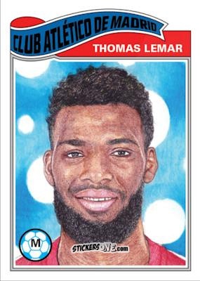 Figurina Thomas Lemar - Living Set Soccer 2020 n. 112 - Topps
