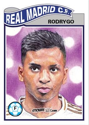Cromo Rodrygo - Living Set Soccer 2020 n. 117 - Topps