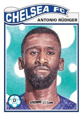 Figurina Antonio Rudiger - Living Set Soccer 2020 n. 125 - Topps