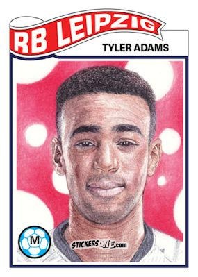 Figurina Tyler Adams - Living Set Soccer 2020 n. 126 - Topps