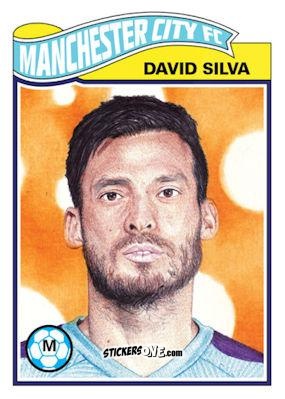Figurina David Silva - Living Set Soccer 2020 n. 131 - Topps