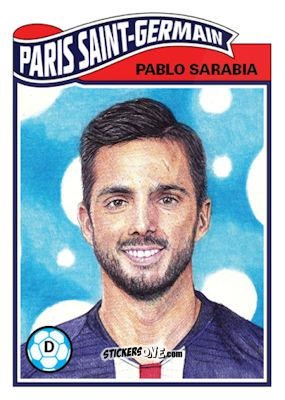 Figurina Pablo Sarabia - Living Set Soccer 2020 n. 136 - Topps