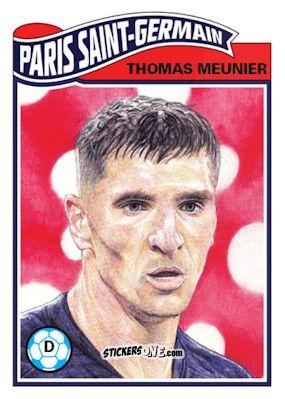 Sticker Thomas Meunier - Living Set Soccer 2020 n. 144 - Topps