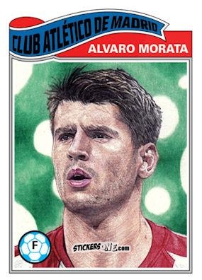 Sticker Alvaro Morata - Living Set Soccer 2020 n. 146 - Topps