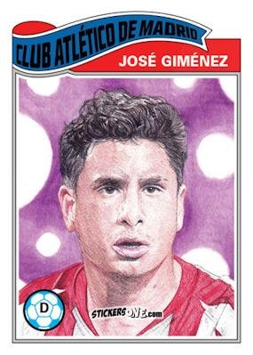 Figurina Jose Gimenez - Living Set Soccer 2020 n. 168 - Topps