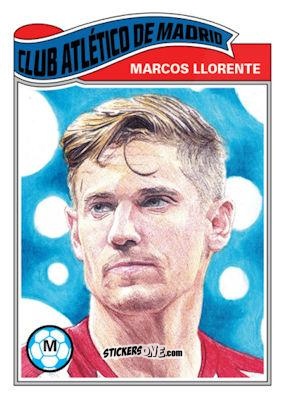 Cromo Marcos Llorente - Living Set Soccer 2020 n. 175 - Topps