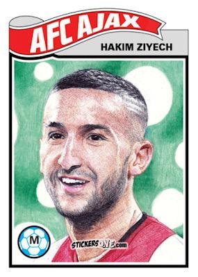 Cromo Hakim Ziyech - Living Set Soccer 2020 n. 181 - Topps