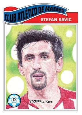 Sticker Stefan Savic - Living Set Soccer 2020 n. 185 - Topps