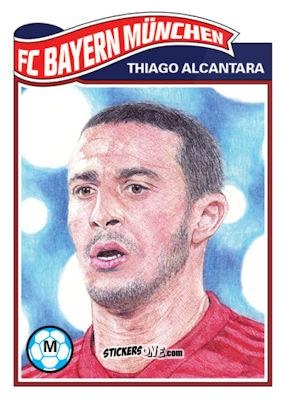 Cromo Thiago Alcantara - Living Set Soccer 2020 n. 191 - Topps