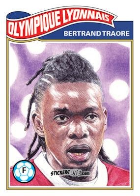 Figurina Bertrand Traore - Living Set Soccer 2020 n. 192 - Topps