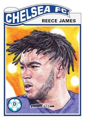 Sticker Reece James - Living Set Soccer 2020 n. 212 - Topps