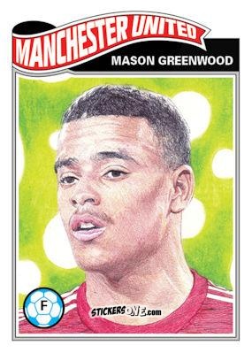 Cromo Mason Greenwood - Living Set Soccer 2020 n. 216 - Topps